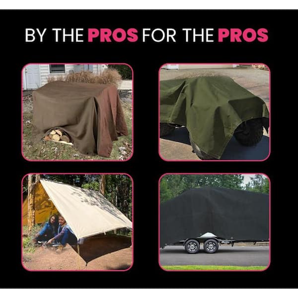 PROTARP Extreme Heavy Duty 20 OZ Water Resistant Canvas Tarp