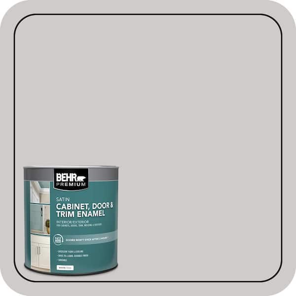1 qt. #AE-49 Polished Silver Satin Enamel Interior/Exterior Cabinet, Door & Trim Paint
