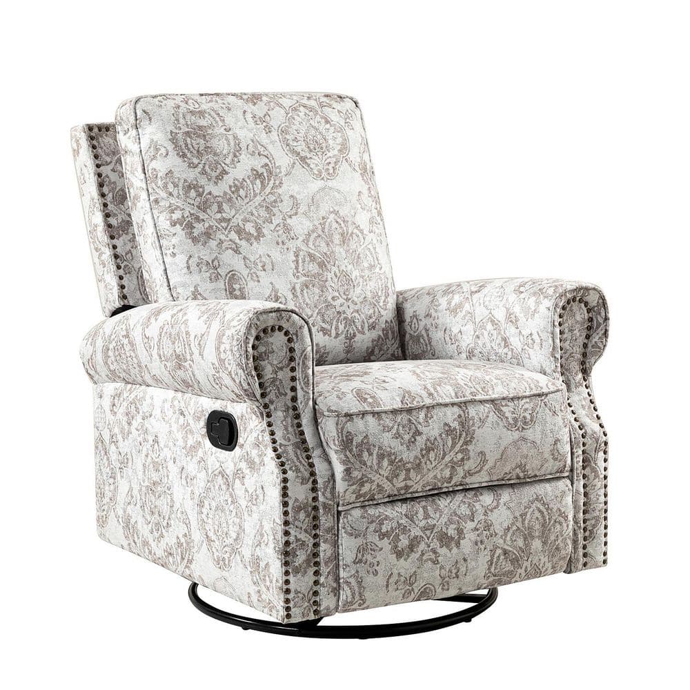 JAYDEN CREATION Orlando Traditonal Manual Livingroom Glider Rocker Nursery Recliner with Swivel