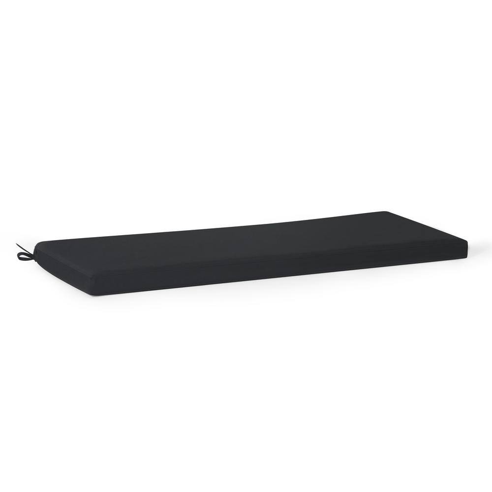 FadingFree Black Rectangle Outdoor Patio Bench Cushion 43 in. x 18.5 in. x 2.5 in. price history on PriceWatchPro