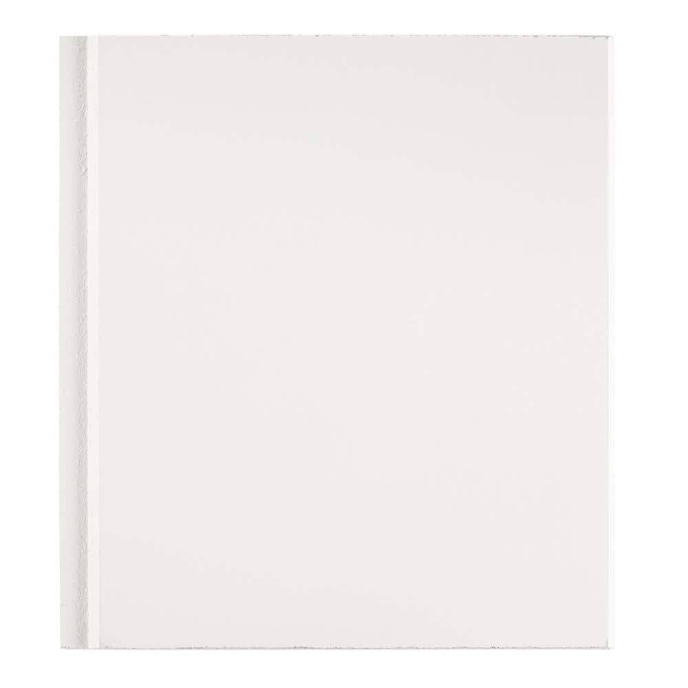 WoodHaven Painted White 6 in. x 6 in. Clip Up Tongue and Groove Acoustic Ce