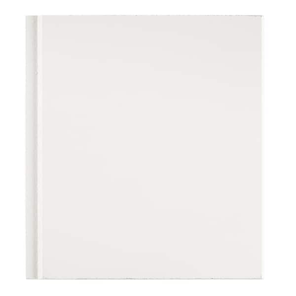 Armstrong CEILINGS WoodHaven Painted White 6 in. x 6 in. Clip Up Tongue and Groove Acoustic Ceiling Plank Sample