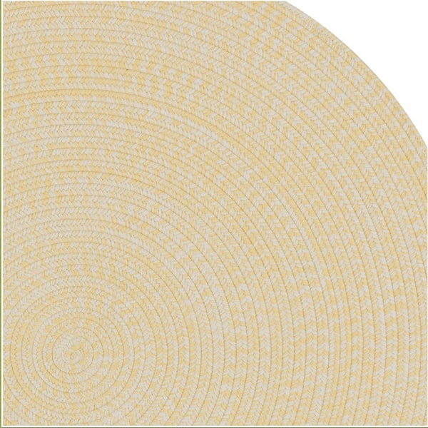 Kaari Arctic Blue 3 ft. x 3 ft. Tweed Indoor/Outdoor Round Area Rug