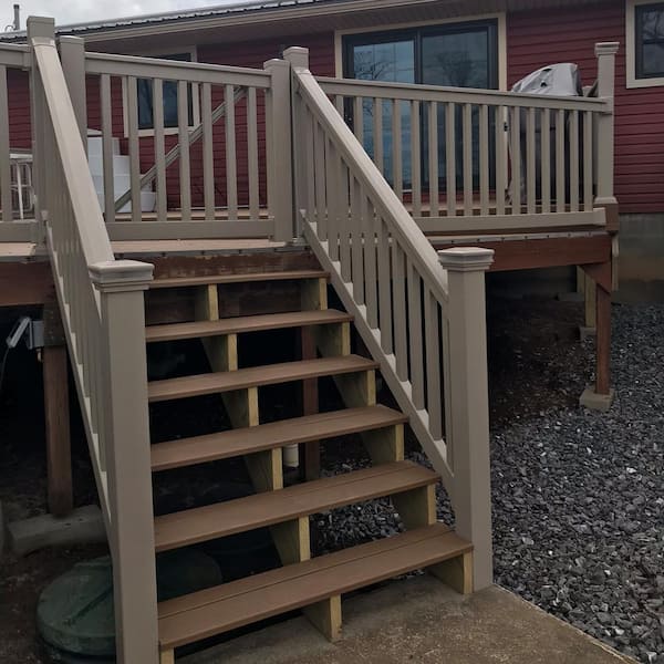 Vanderbilt 3.5 ft. H x 5 ft. W Khaki Vinyl Railing Gate Kit