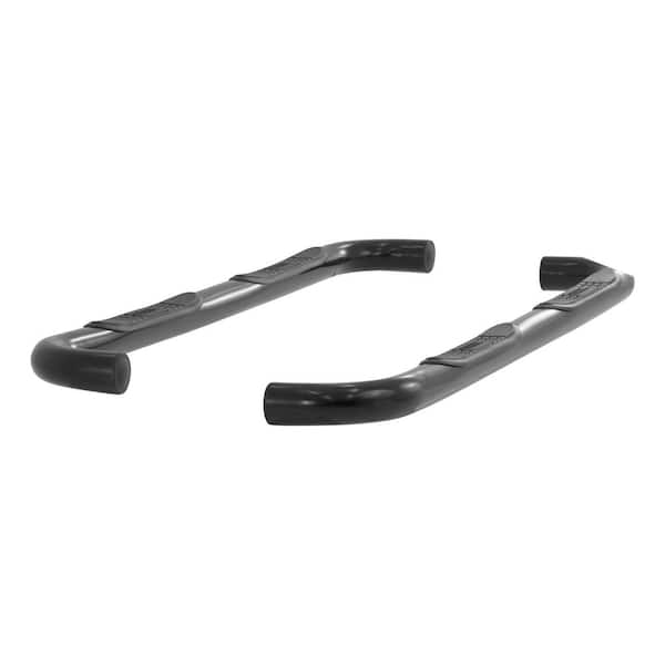 3-Inch Round Black Steel Nerf Bars, No-Drill, Select Hummer H3