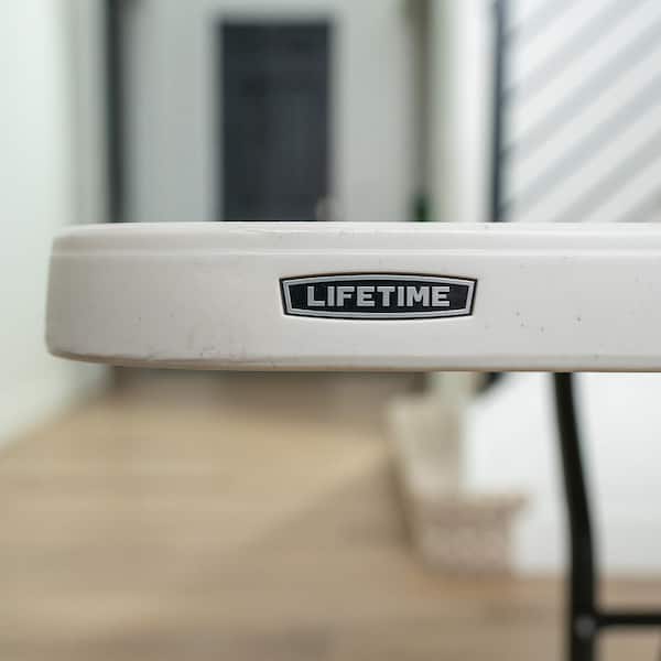 Lifetime - 8 ft. Fold-in-Half Table Almond
