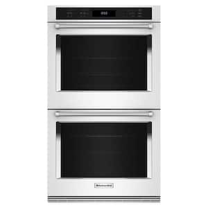 30 in. Double Electric Wall Oven with Convection Self-Cleaning in White