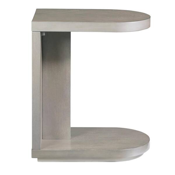 Progressive Furniture Augustine II 25 in. Pearlized Gray C-Table