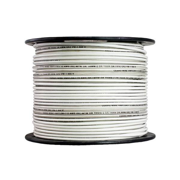 500 Feet United Copper 12 Ga THHN/THWN-2 NEW! White 