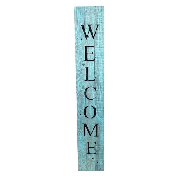 HomeRoots Victoria Welcome Wood Decorative Sign 2000384912 - The ...