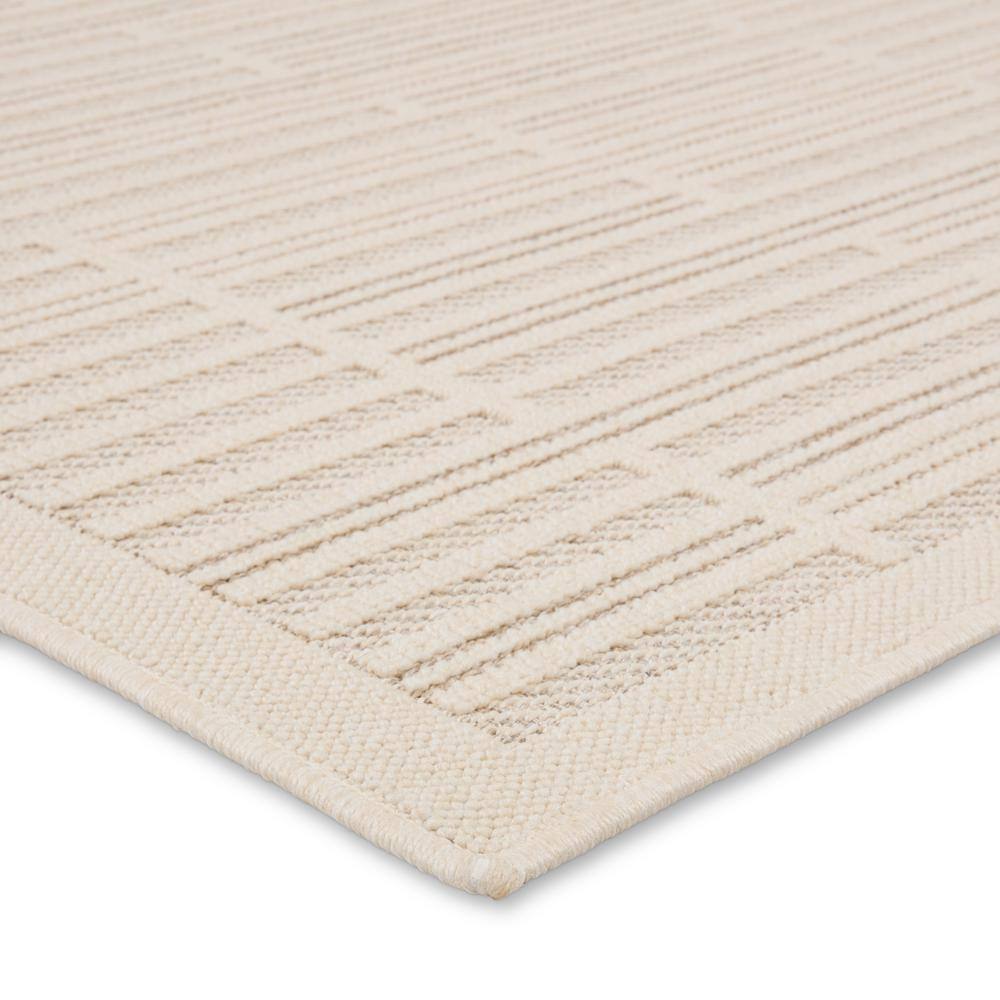 Handmade Quantum Gray Stripe Rectangular Viscose Area Rug 36"x24"