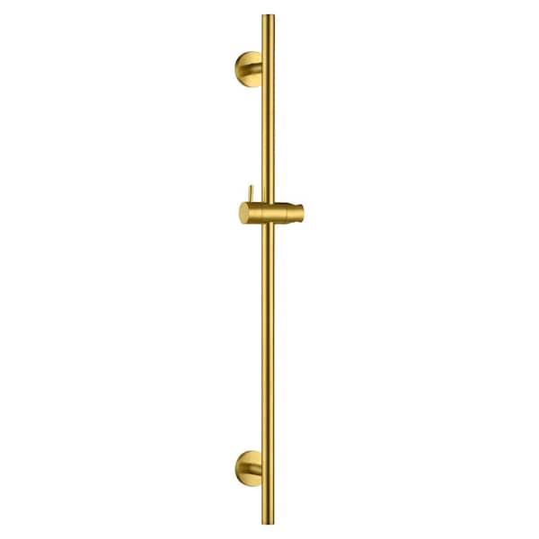 LUXIER 30 in. Adjustable Slide Bar for Handheld Showerheads in Brushed Gold