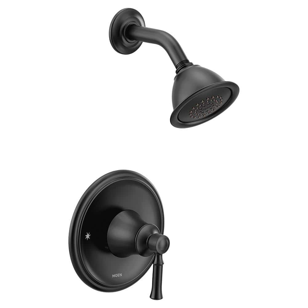 Dartmoor Posi-Temp 1-Handle Wall-Mount Shower Only Faucet Trim Kit in Matte Black (Valve Not Included) price history on PriceWatchPro
