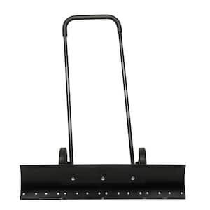 36 in. U-Handle Rolling Snow Pusher