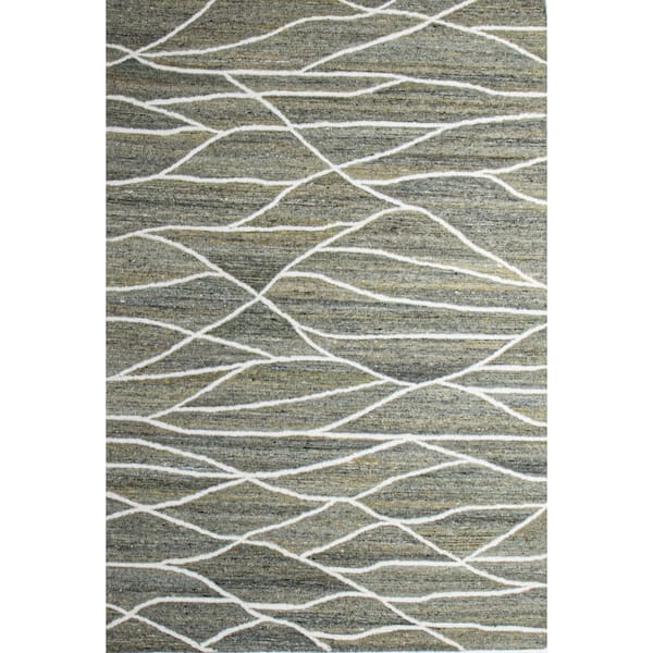 Verona Spruce 9 ft. x 12 ft. Geometric Transitional Area Rug