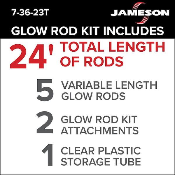 Jameson 24 ft. Glow Fish Rod Kit 7-36-23T - The Home Depot