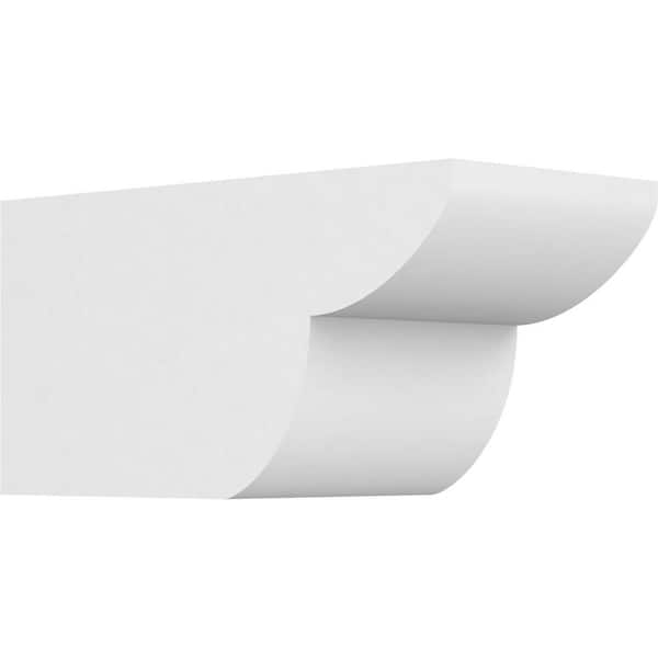 Ekena Millwork 6 in. x 6 in. x 12 in. Standard Crestline Architectural Grade PVC Rafter Tail Brace