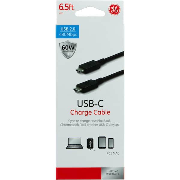 GE Charge Cable, USB-C, 6.5 Feet