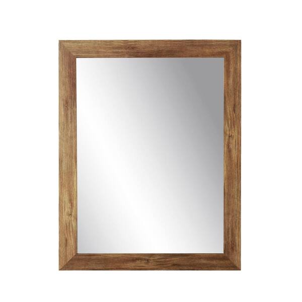 BrandtWorks 32 in. W x 46 in. H Blonde Barn Wall Mirror