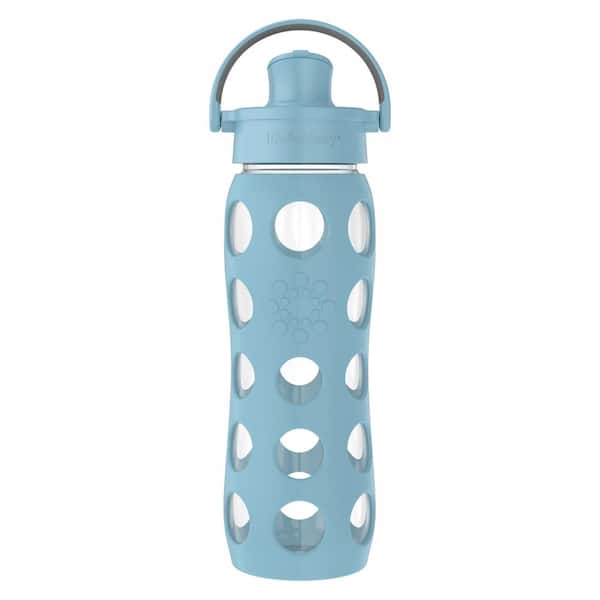 LIFEFACTORY 22 oz. Denim Glass Water Bottle LG4321MDE4 - The Home