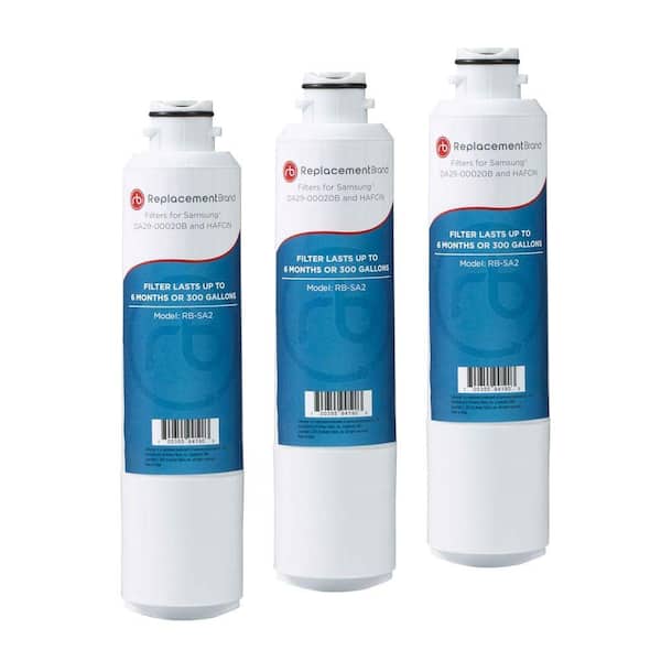 ReplacementBrand DA29-00020B Comparable Refrigerator Water Filter (3-Pack)