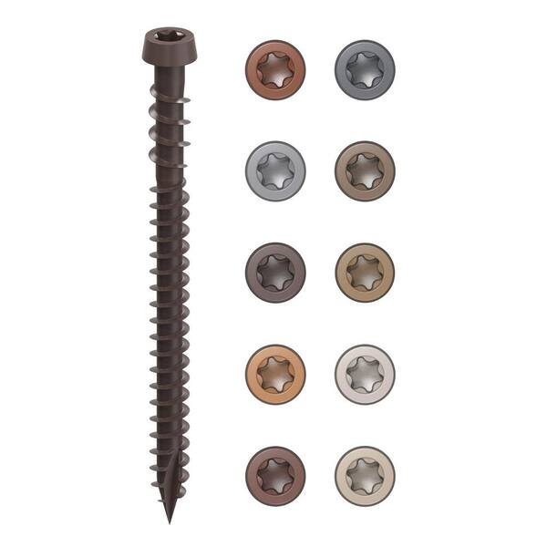 thumbnail image 2 of Camo 3” X #10 Star Drive Composite Deck Screws – Dark Brown – 350 Count 2 of 4