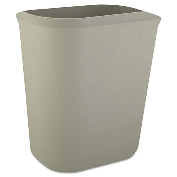 Rubbermaid Commercial Products 3.5 Gal. Gray Fiberglass Rectangular Fire-Resistant Trash Can