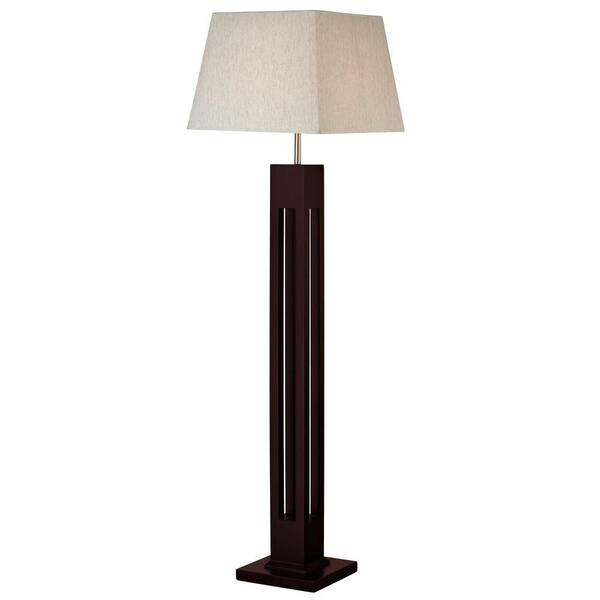 Filament Design Lavelle 54.5 in. Mahogany Floor Lamp