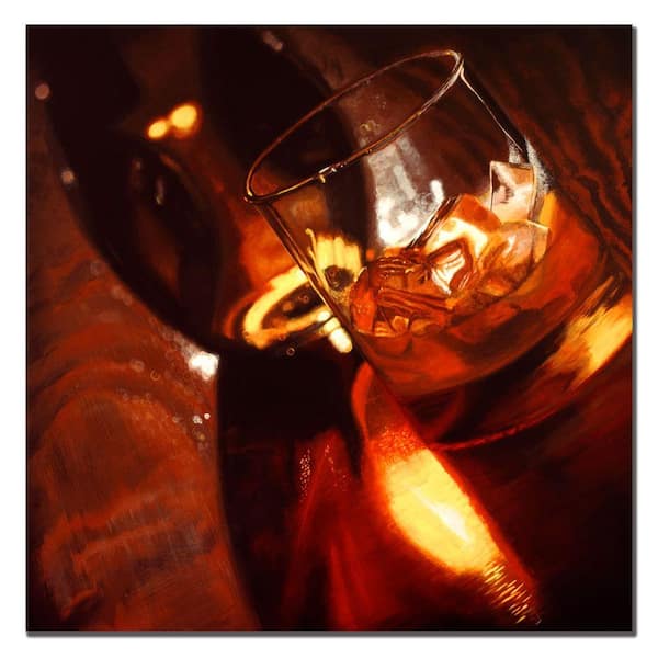 Trademark Fine Art "On the Rocks" by Roderick Stevens Unframed Canvas Art Print 35 in. x 35 in.