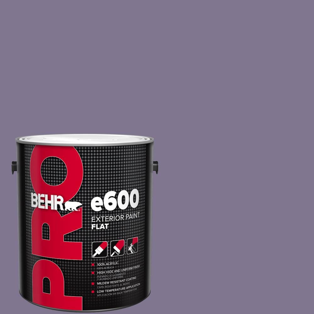 BEHR PRO 1 gal. 650F5 Purple Statice Flat Exterior Paint PR61301