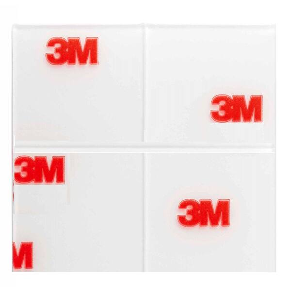 1 in. x 1 in. (2.54 cm x 2.54 cm) Clear Double Sided Mounting Tape Squares