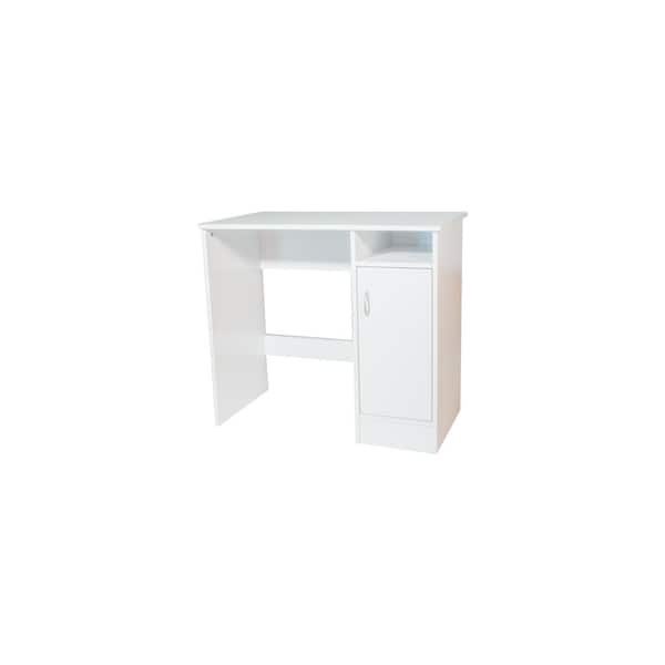 OneSpace Madison 32 in. Rectangle White Engineered Wood Computer Desk
