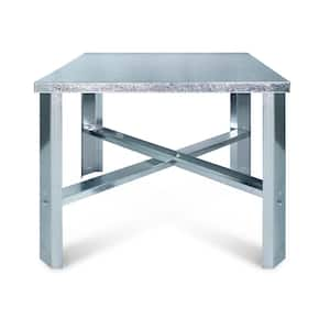 21 in. Square Water Heater Stand in Galvanized Steel