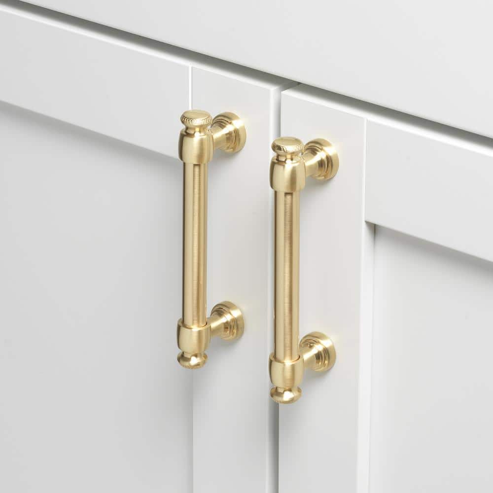 Champagne Gold Modern Bar Cabinet Pull with Mounting Hardware