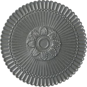 30 in. x 1-1/4 in. Nexus Urethane Ceiling Medallion (Fits Canopies up to 2-3/4 in.), Platinum