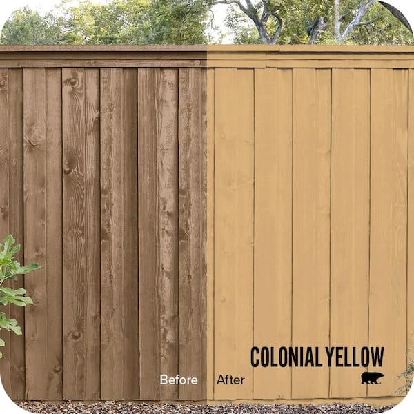 5 gal. #SC-139 Colonial Yellow Solid Color House and Fence Exterior Wood Stain