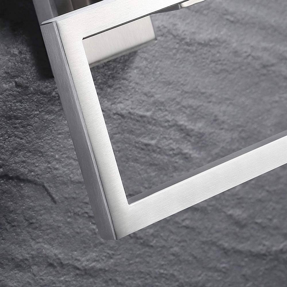 Brushed Nickel Wall Mounted Square Toilet Paper Holder