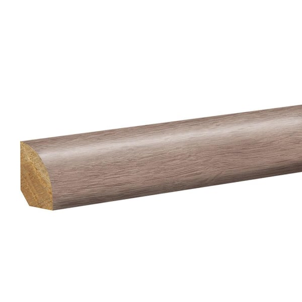 Café Au Lait 0.62 in. T x 0.75 in. W x 94.5 in. L Textured Wood Look Laminate Moulding/Trim Quarter Round Molding