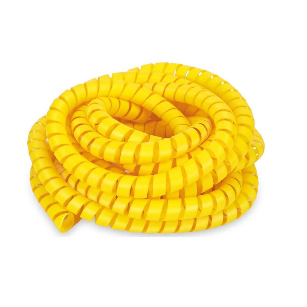 3/4 in. 25 ft. Spiral Wrap Hose Cable Protector, Yellow Abrasion Resistant Hydraulic Hose Wrap Protector Sleeve price history on PriceWatchPro