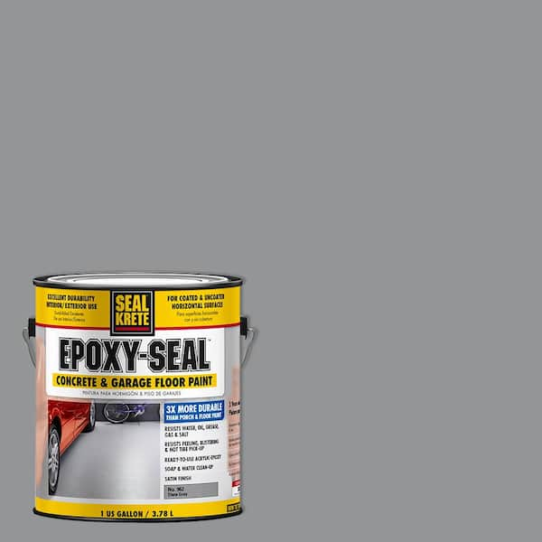 Seal-Krete Epoxy Seal 1 gal. Low VOC Slate Gray Concrete and Garage Floor  Paint 317395 - The Home Depot