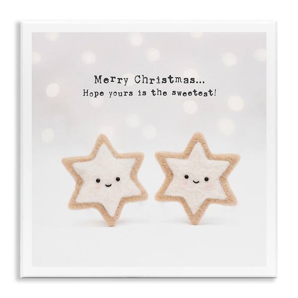 Stupell Industries Christmas Cookie Phrase by Lemon and Sugar 1-Piece Unframed Graphic Print Food Poster Art Print 12 in. x 12 in.
