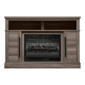 Wolcott 48 in. Freestanding Electric Fireplace TV Stand in Prairie Ash Finish