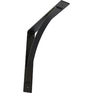 3 in. W x 22 in. H x 22 in. D Powder Coated Black Morris Steel Bracket