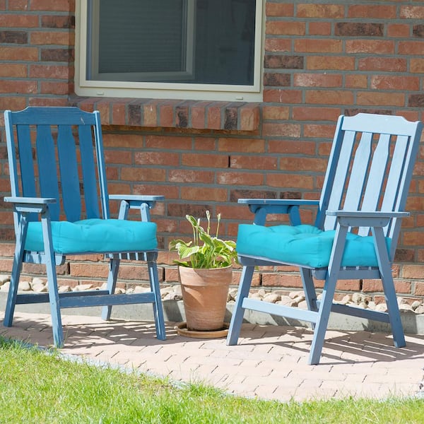 Patio Adirondack Chair Cushion with Fixing Straps and Seat Pad-Beige | Costway