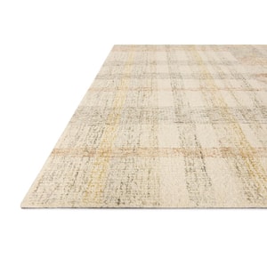 Natural/Multi 18 in. x 18 in. Sample Modern Hand Tufted Wool Chris Loves Julia Chris Collection Area Rug