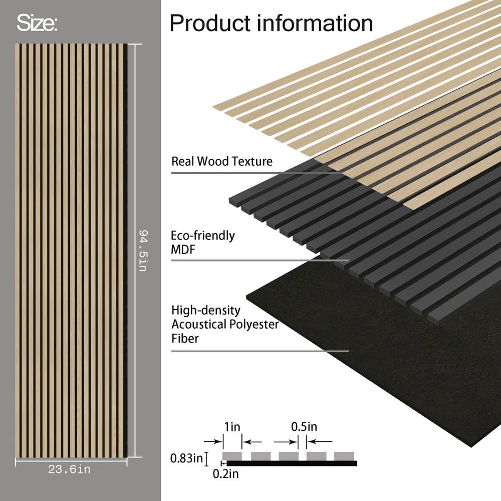 Natural Oak 3D Acoustic Wood Slat Wall Paneling