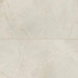 Crema Marfil Rectangle 24 in. x 48 in. Polished Crema Marfil Porcelain Tile (15.5 sq. ft./Case)