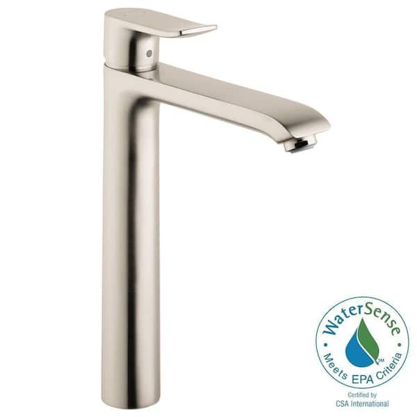 Hansgrohe Metris Single Handle Single Hole Bathroom Faucet in Brushed Nickel
