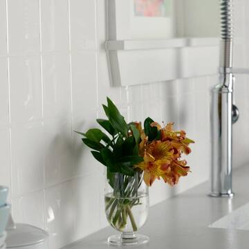 Restore Bright White 4-1/4 in. x 4-1/4 in. Ceramic Wall Tile (0.125 sq. ft./ Each)