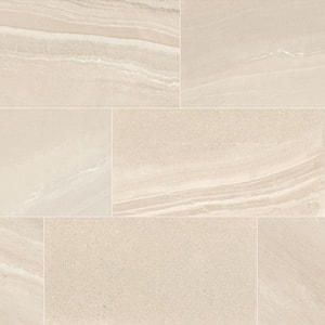 Seville Beige 12 in. x 24 in. Matte Rectified Porcelain Floor and Wall Tile (13.3 sq. ft./Case)